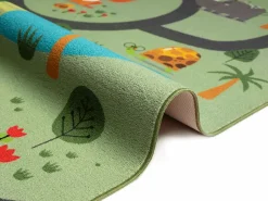 New Alfombra Happy Life Juego Safari - - 200 cm Redonda Alfombra Infantil|Alfombra Redonda