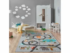 New the carpet Alfombra Happy Life Juego Safari - - 160x220 cm Gris