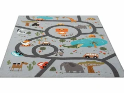 New the carpet Alfombra Happy Life Juego Safari - - 160x220 cm Gris