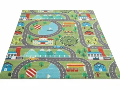 Clearance the carpet Alfombra Happy Life Juego - - 140x200 cm Verde