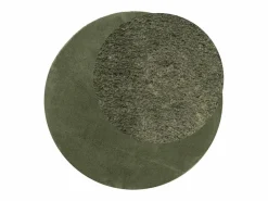 Alfombra HUARTE de pelo corto suave y lavable, bosque, Ø 80 cm