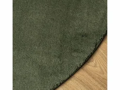 Alfombra HUARTE de pelo corto suave y lavable, bosque, Ø 80 cm
