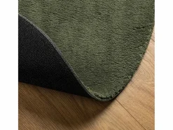 Alfombra HUARTE de pelo corto suave y lavable, bosque, Ø 80 cm