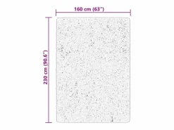 New Alfombra HUARTE de pelo corto suave y lavable color crema 160x230 cm Alfombra De Cocina|Alfombra De Cocina