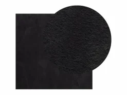 Alfombra HUARTE de pelo corto suave y lavable negra 120x120 cm