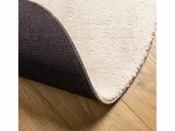 Outlet Alfombra HUARTE de pelo corto suave y lavable en color Ø 100 cm Beige