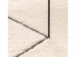 Outlet Alfombra HUARTE de pelo corto suave y lavable en color Ø 100 cm Beige