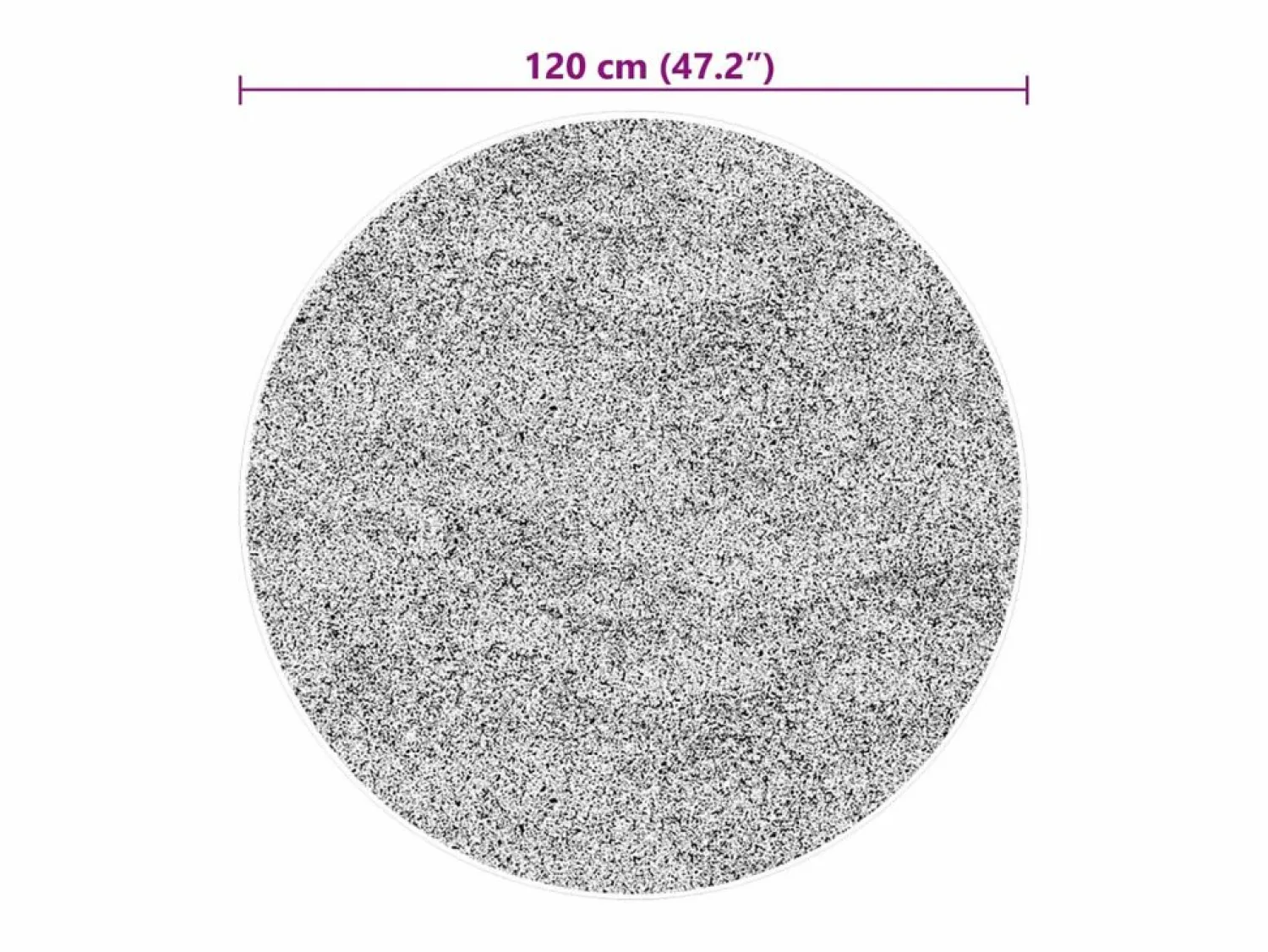 Discount Alfombra HUARTE de pelo corto suave y lavable en color , Ø 120 cm Alfombra De Cocina|Alfombra De Cocina