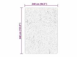 New Alfombra HUARTE de pelo corto suave y lavable color crema 240x340 cm Alfombra De Cocina|Alfombra De Cocina
