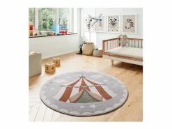 New Alfombra interior redonda - infantil circo - - diam.120 cm - BEATS Alfombra Infantil