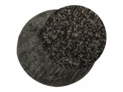 Best Alfombra ISTAN de pelo largo, aspecto antracita brillante, Ø 160 cm Alfombra De Cocina|Alfombra De Cocina