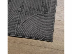 Best Alfombra IZA de pelo corto de estilo escandinavo en color antracita 80x150 cm Gris