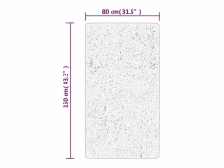 Best Alfombra IZA de pelo corto de estilo escandinavo en color antracita 80x150 cm Gris