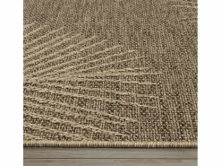 Clearance the carpet Alfombra Kansas Exterior Interior Aspecto Yute Palma Resistente intemperie - Naturaleza - 160 x 230 cm Color natural claro