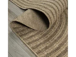 Best the carpet Alfombra Kansas Exterior Interior Aspecto Yute diseño Resistente intemperie - Naturaleza - 200 x 290 cm Color natural claro