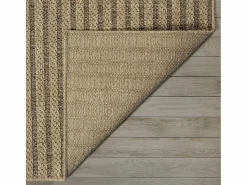 Best the carpet Alfombra Kansas Exterior Interior Aspecto Yute diseño Resistente intemperie - Naturaleza - 200 x 290 cm Color natural claro