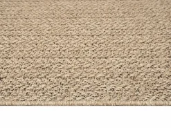 Best the carpet Alfombra Kansas Exterior Interior Aspecto Yute Resistente intemperie liso - Naturaleza - 160 x 230 cm Color natural claro