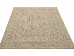 the carpet Alfombra Kansas Exterior Interior Aspecto Yute Resistente intemperie liso - Naturaleza - 240 x 340 cm