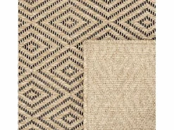 Sale the carpet Alfombra Kansas Exterior Interior Aspecto Yute Resistente Diamante Intemperie - Naturaleza - 120 x 170 cm Color natural claro