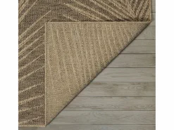 Outlet the carpet Alfombra Kansas Exterior Interior Aspecto Yute Palma Resistente intemperie - Naturaleza - 240 x 340 cm Color natural claro