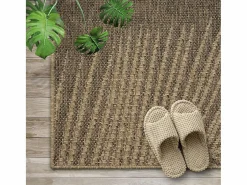 the carpet Alfombra Kansas Exterior Interior Aspecto Yute Palma Resistente intemperie - Naturaleza - 80 x 150 cm
