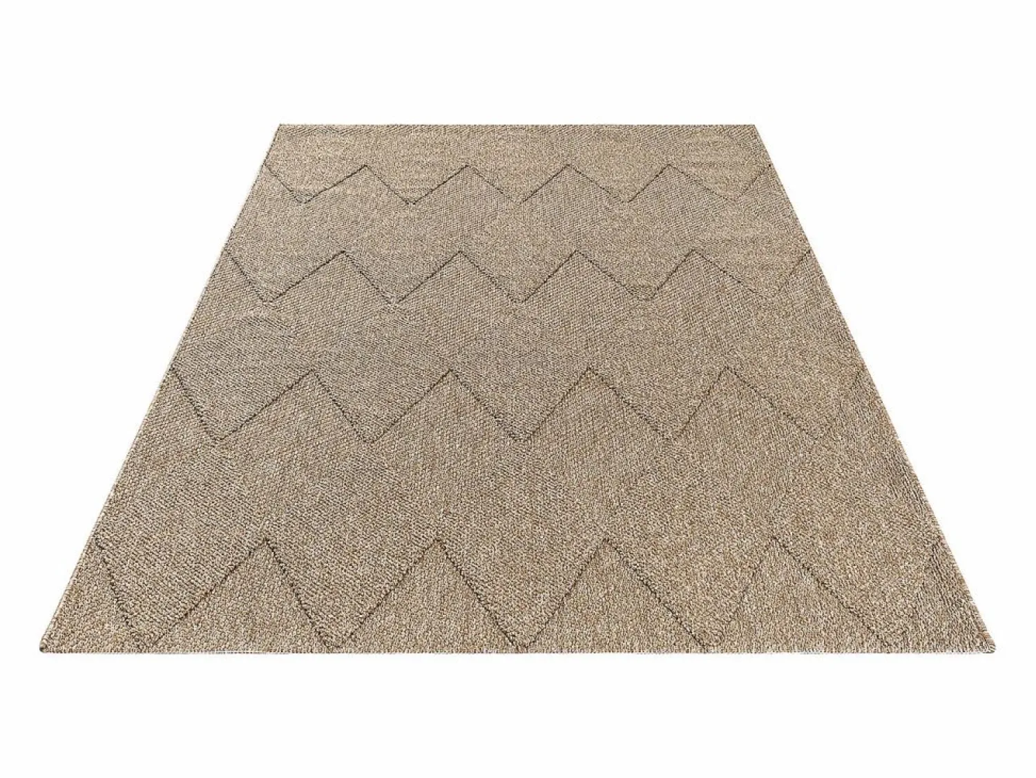 the carpet Alfombra Kos exterior moderna rombos, Naturaleza, 160 x 220 cm