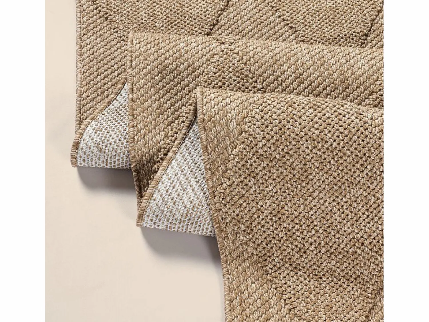 the carpet Alfombra Kos exterior moderna rombos, Naturaleza, 160 x 220 cm