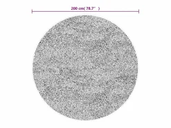 Clicnbuy Alfombra lavable antideslizante Ø 200 cm