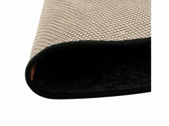 Alfombra lavable antideslizante negro y dorado Ø 120 cm Alfombra Redonda
