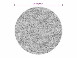 Clicnbuy Alfombra lavable antideslizante Ø 120 cm