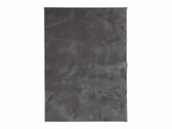 Alfombra lavable de pelo corto suave HUARTE antracita 120x170 cm