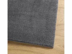 Alfombra lavable de pelo corto suave HUARTE antracita 120x170 cm
