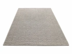 the carpet Alfombra Maldive Exterior Boho Diamante, Marrón, 80 x 150 cm