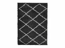 Outlet Alfombra moderna de pelo largo en color y crema de 140 x 200 cm Alfombra De Cocina|Alfombra De Cocina