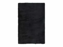Alfombra NAVARRA Shaggy Negra 130x200 cm Poliéster