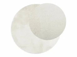Discount Alfombra OVIEDO de pelo corto color crema Ø 120 cm Alfombra De Cocina|Alfombra De Cocina