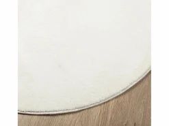 Discount Alfombra OVIEDO de pelo corto color crema Ø 120 cm Alfombra De Cocina|Alfombra De Cocina