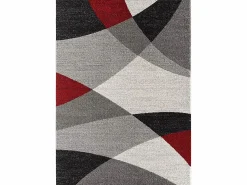 New the carpet Alfombra Pearl Salón morno Corte contorno, Rojo, 240 x 330 cm Gris