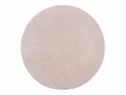 the carpet Alfombra pelo corto lavable antideslizante - Rosa - 120 cm Redondo - RELAX