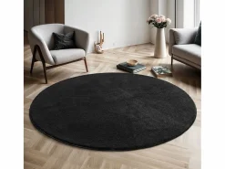 Sale Alfombra pelo corto lavable antideslizante - - 120 cm Redondo - RELAX Alfombra Redonda|Alfombra De Salón