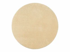 the carpet Alfombra pelo corto lavable antideslizante - Oro - 120 cm Redondo - RELAX Dorado