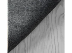 Outlet the carpet Alfombra pelo corto lavable antideslizante - Antracita - 200 cm Redondo - RELAX Gris antracita