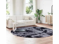 Alfombra peluda NAVARRA oscuro 240x240 cm