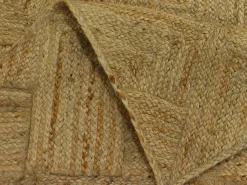 Hot Alfombra rectangular 100 % yute trenzado - 160 x 230 cm - Natural - DAYA Alfombra De Salón
