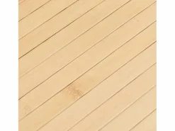 Hot Alfombra rectangular de bambú natural claro 80x100 cm Beige