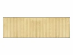 Alfombra rectangular de bambú natural claro 60x200 cm