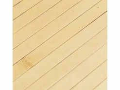 Alfombra rectangular de bambú natural claro 70x300 cm