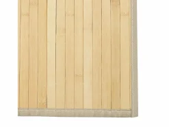 Clearance Alfombra rectangular de bambú natural claro 70x100 cm Color natural oscuro