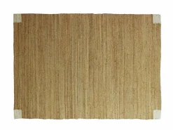 Outlet OZAIA Alfombra rectangular de yute trenzado 100% - 160 x 230 cm - Natural - DAYA Color natural claro