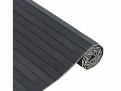 Clearance Alfombra rectangular 100x300 cm bambú Gris